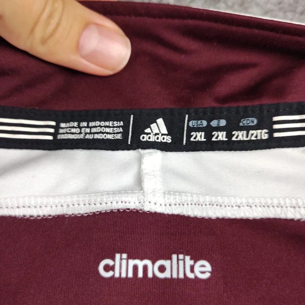 Adidas Texas A&M Aggies Men 2XL Maroon Climalite Quarter Zip Pullover Shirt